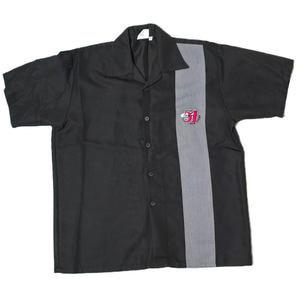 MGM Grand Studio 54 Las Vegas Bowling Shirt, Retro Camp Button Up Mens Large (U)